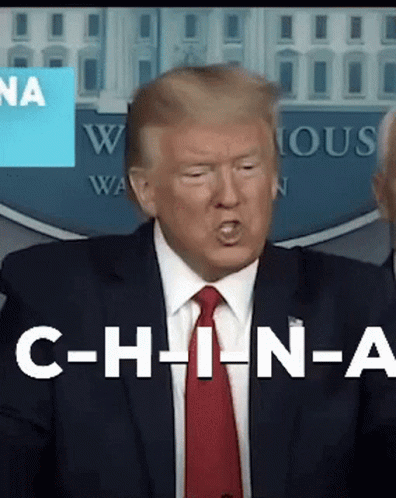 Man in Suit Saying China