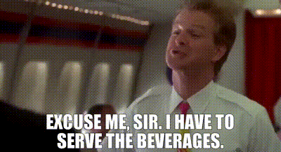 Man in Suit Saying Excuse Me