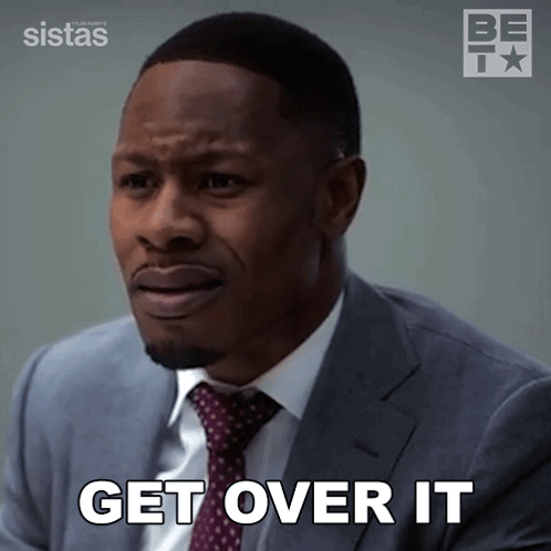 Man In Suit Saying Get Over It GIF