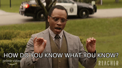 Man in Suit Saying How Do You Know