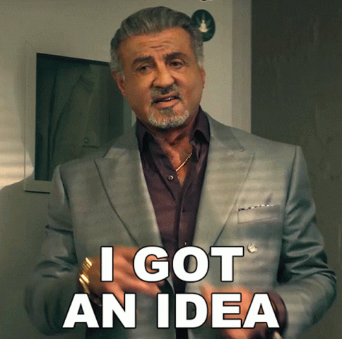 Man in Suit Saying I Got An Idea
