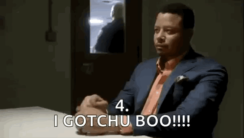 Man in Suit Saying I Gotchu Boo