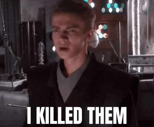 Man in Suit Saying I Killed Them