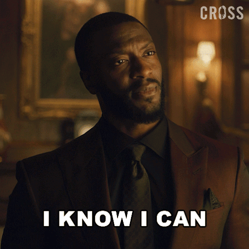 Man In Suit Saying I Know I Can GIF