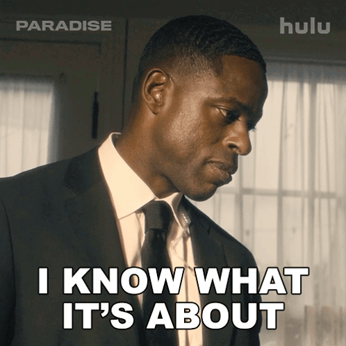 Man in Suit Saying I Know What It's About