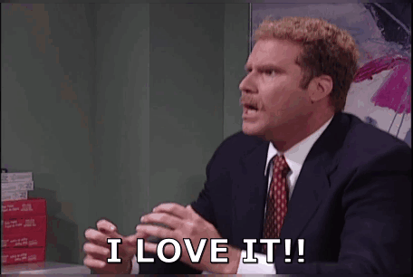 Man in Suit Saying I Love It