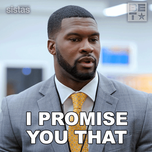 Man In Suit Saying I Promise You That GIF