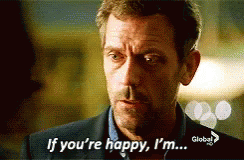 Man in Suit Saying If You're Happy I'm