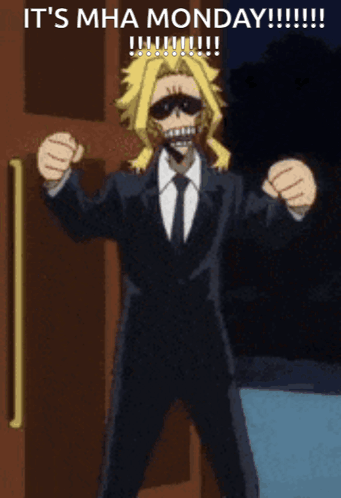 Man in Suit Saying MHA Monday