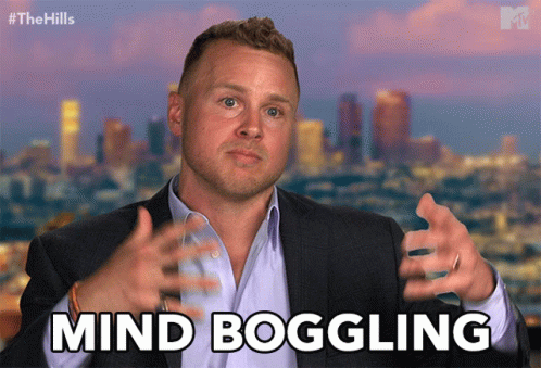 Man in Suit Saying Mind Boggling