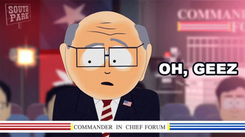Man In Suit Saying Oh Geez GIF