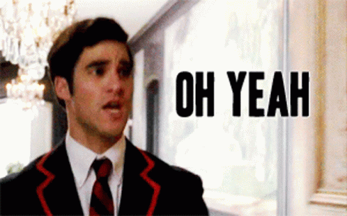 Man in Suit Saying Oh Yeah