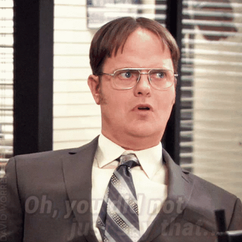 Man in Suit Saying Oh You Did Not Just That