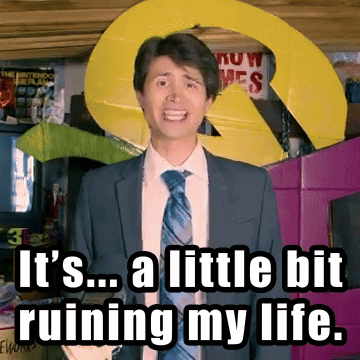 Man in Suit Saying Ruining My Life
