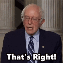 Man in Suit Saying That's Right