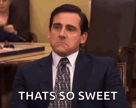 Man In Suit Saying That's So Sweet