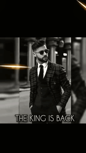 Man In Suit Saying The King Is Back GIF