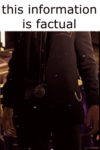 Man In Suit Saying This Information Is Factual GIF