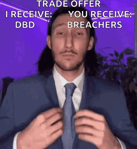 Man In Suit Saying Trade Offer I Receive You Receive GIF