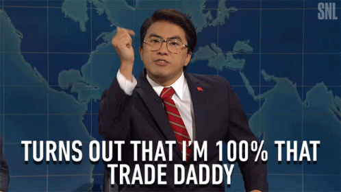 Man In Suit Saying Turns Out That I'm 100% That Trade Daddy GIF