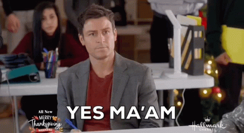 Man In Suit Saying Yes Ma'am GIF