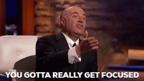 Man In Suit Saying You Gotta Really Get Focused GIF