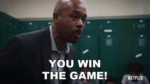 Man In Suit Saying You Win The Game GIF