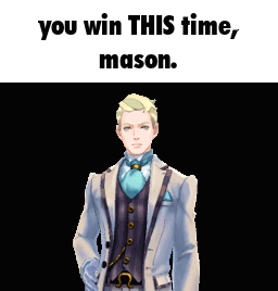 Man in Suit Saying You Win This Time Mason