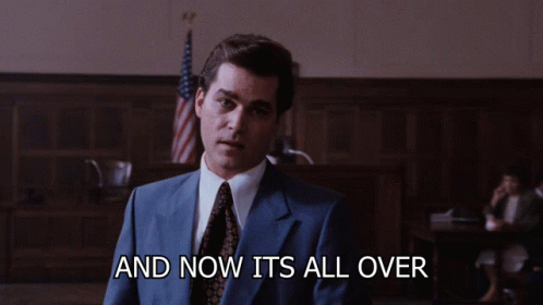 Man in Suit Says And Now It's All Over