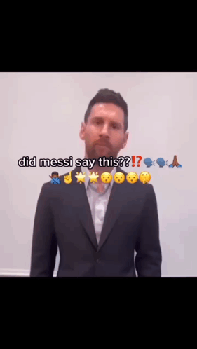 Man in Suit Says Did Messi Say This