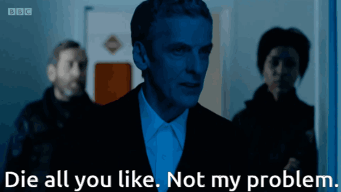 Man in Suit Says Die All You Like
