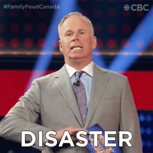Man in Suit Says Disaster