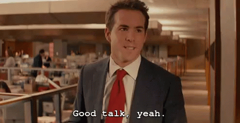 Man in Suit Says Good Talk Yeah