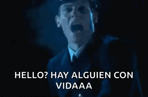 Man In Suit Says Hello Hay Alguien Con Vidaaaa GIF