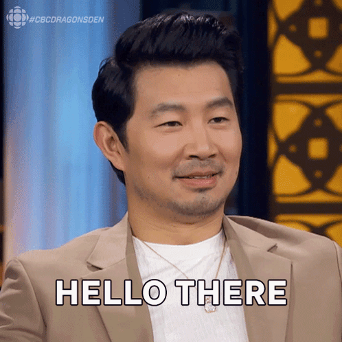 Man in Suit Says Hello There