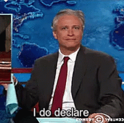 Man In Suit Says I Do Declare Before Map GIF