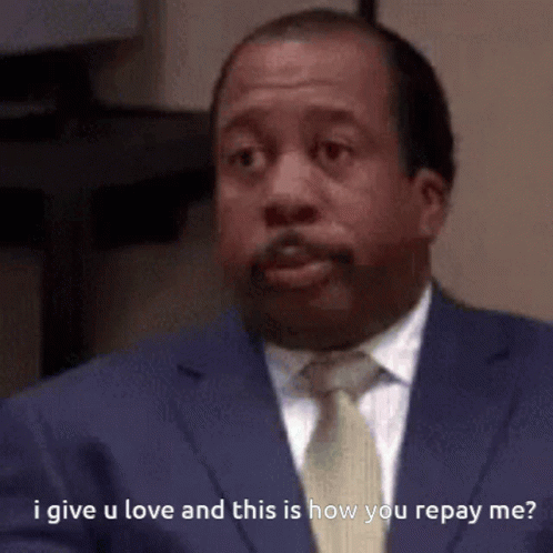 Man in Suit Says I Give U Love and This Is How You Repay Me