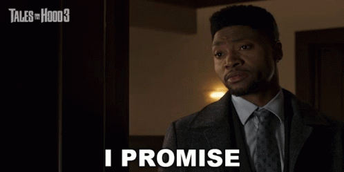 Man in Suit Says I Promise