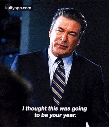 Man In Suit Says I Thought This Was Going To Be Your Year GIF