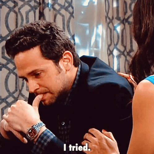 Man in Suit Says I Tried Being Comforted by Woman