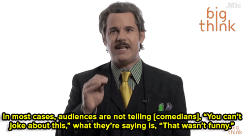 Man in Suit Says In Most Cases Audiences Are Not Telling Comedians