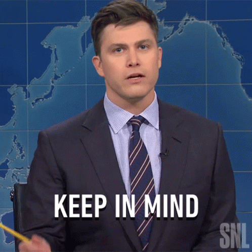Man in Suit Says Keep in Mind
