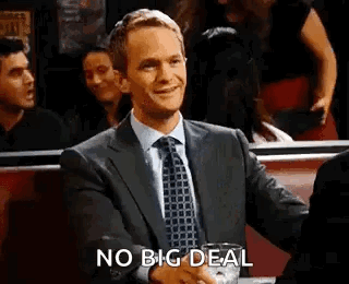 Man In Suit Says No Big Deal With Beer GIF