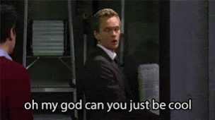 Man In Suit Says Oh My God Can You Just Be Cool GIF