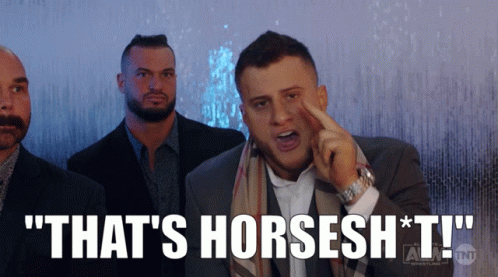 Man in Suit Says That's Horsesh*t to Group