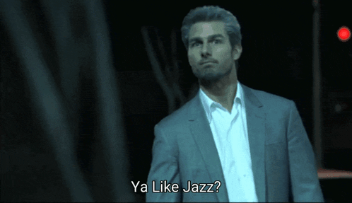 Man In Suit Says Ya Like Jazz GIF