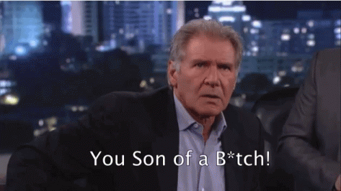 Man In Suit Says You Son Of A B*tch GIF