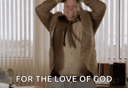 Man in Suit Screaming For The Love Of God