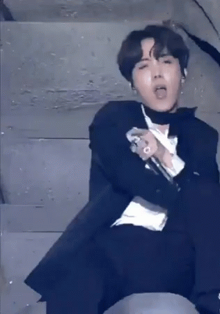 Man In Suit Singing Into Microphone GIF