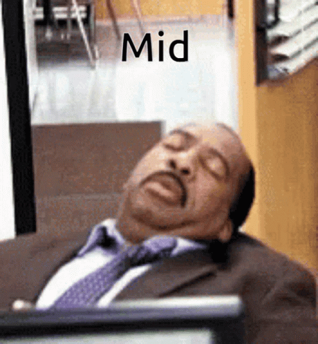 Man In Suit Sleeping In Chair With Mid GIF